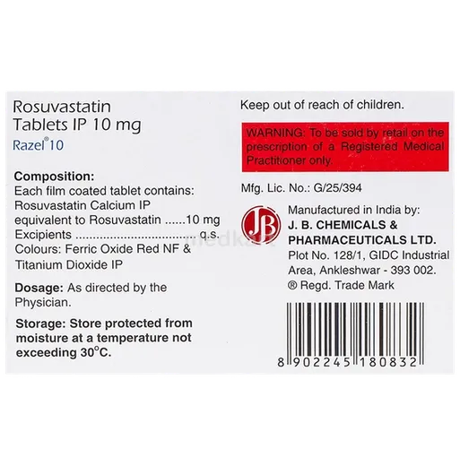 razel 10mg tablet 15's